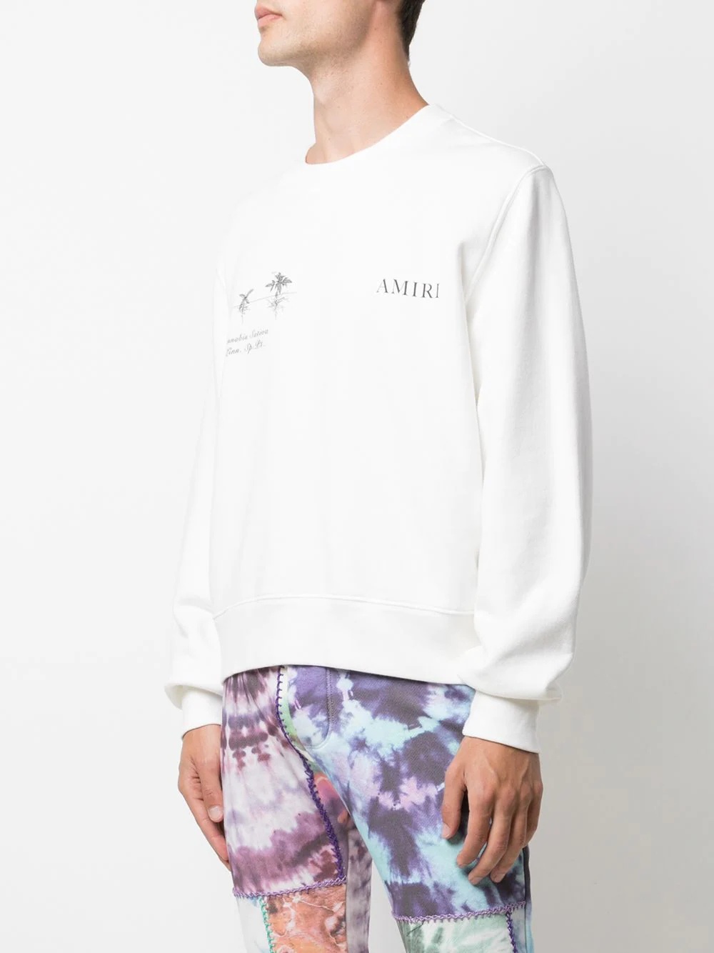 leaf-print sweatshirt - 3