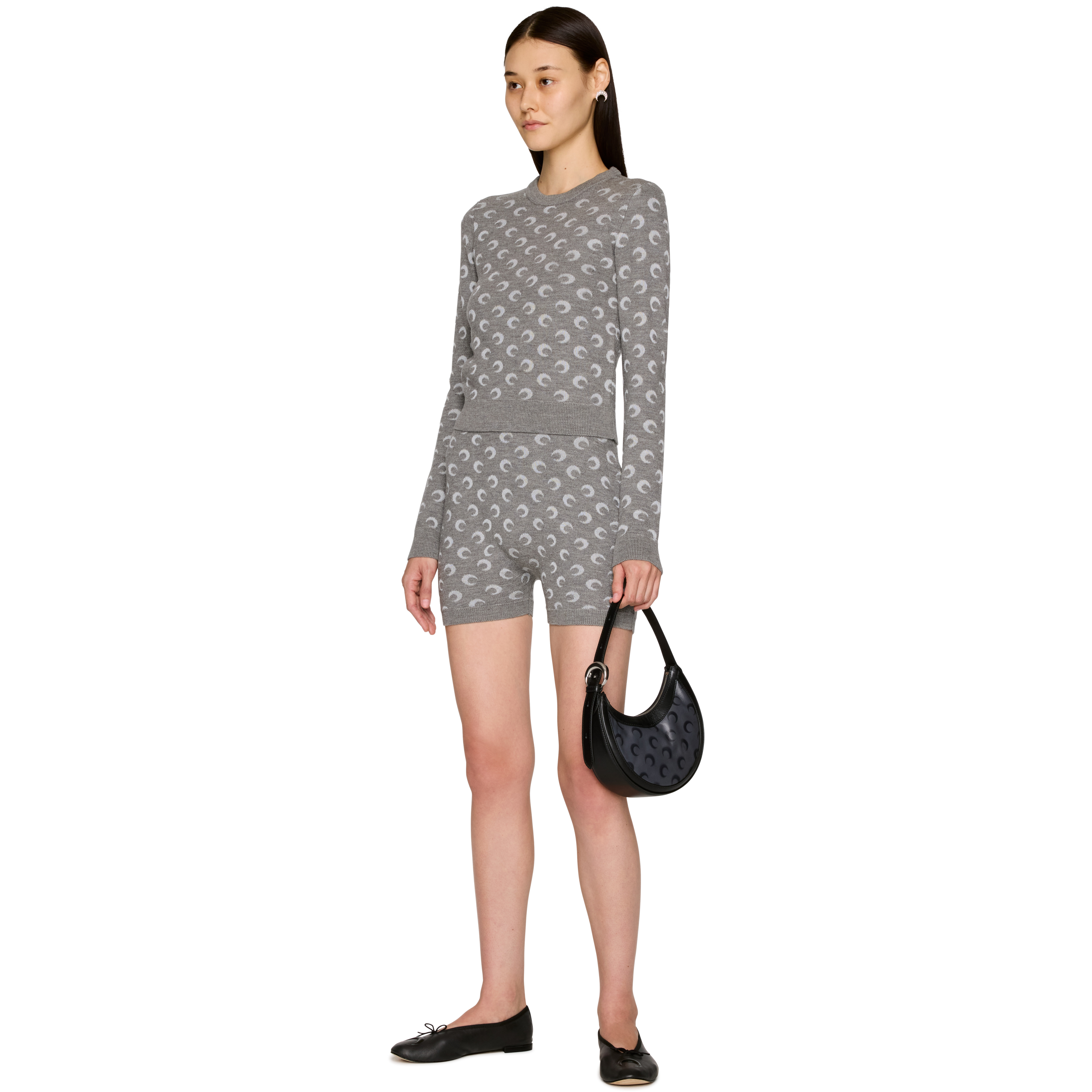 Moon Jacquard Knit Shorts - 4