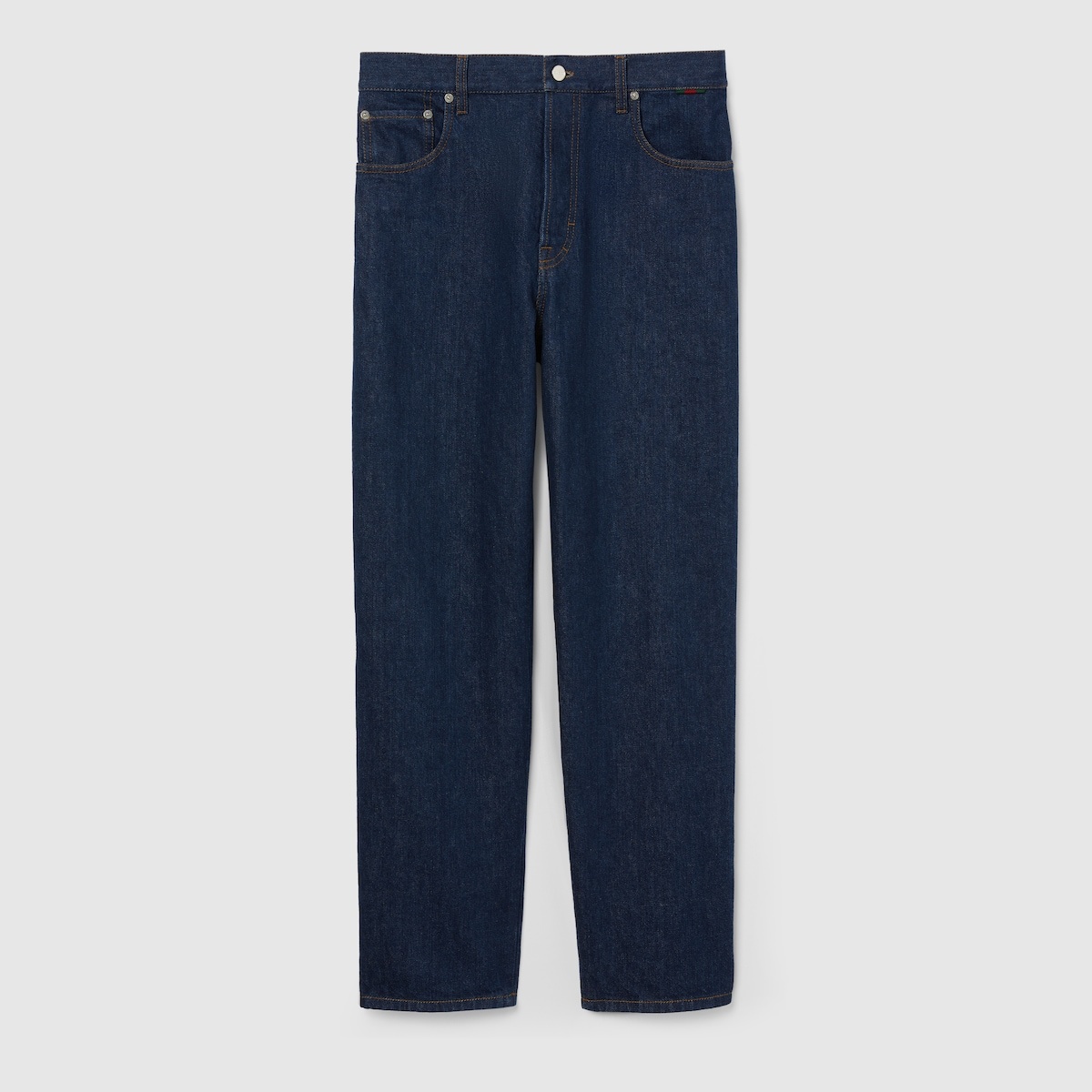 Slim fit cotton denim pant - 1