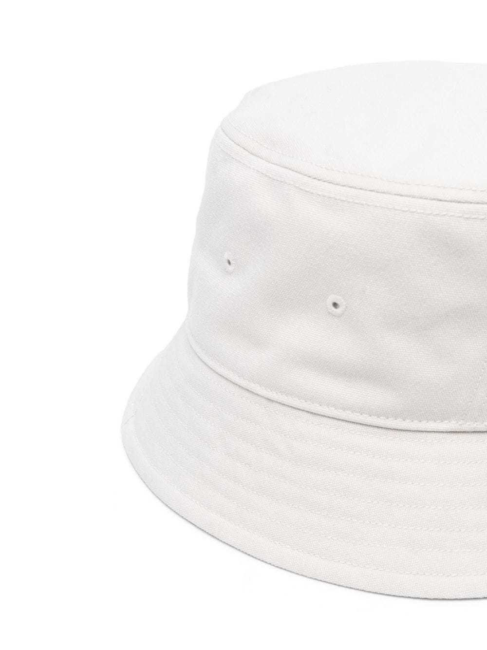 logo-embroidered canvas bucket hat - 2