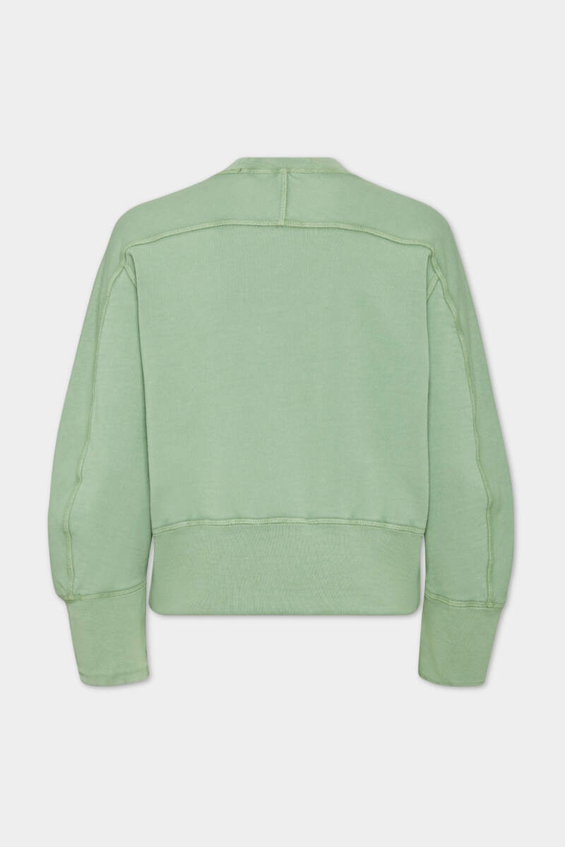 WHITE FADE DEAN FIT HANDWRITTEN LOGO SWEATSHIRT - 2
