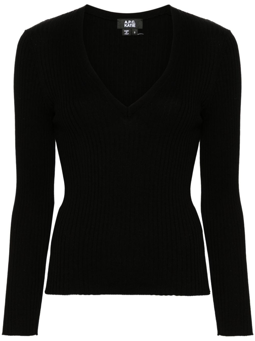 Camille chunky-ribbed jumper - 1