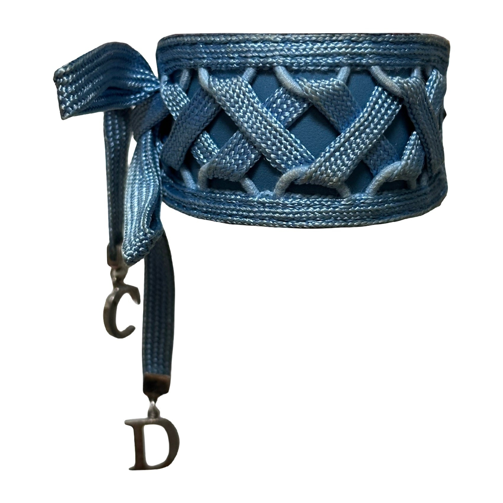 CHRISTIAN DIOR Fall Winter 2002 Laced Up Leather Bracelet - 2