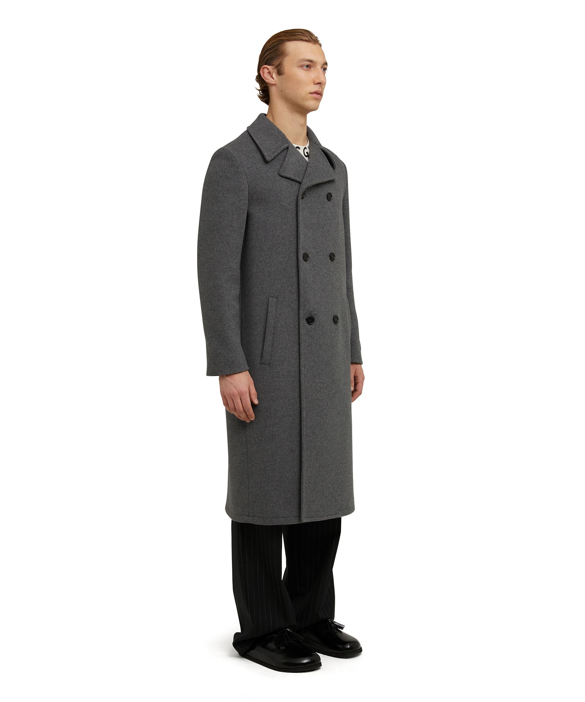 Virgin wool "Wool Coating" double-breasted coat - 4