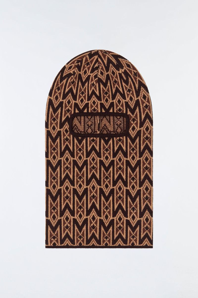 MACKAGE BALA Knit merino blend monogram balaclava outlook
