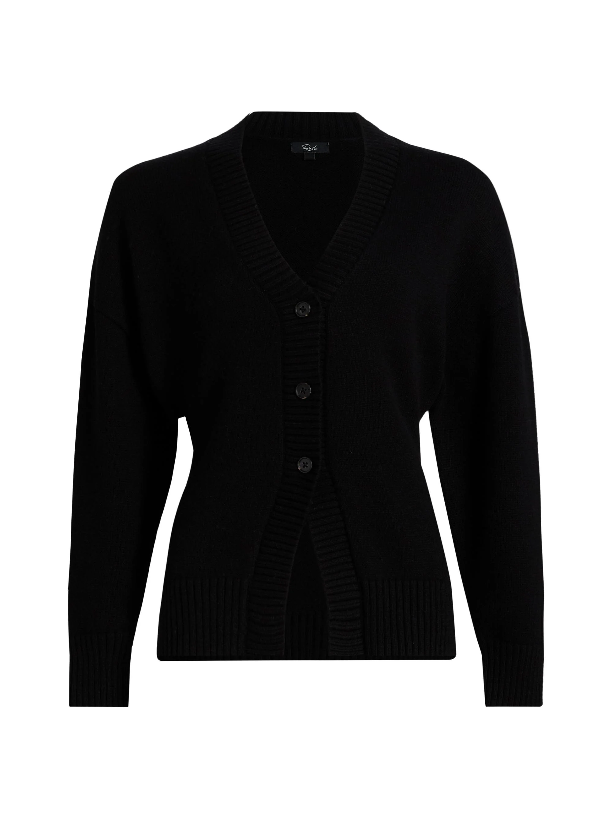 Women's Philippa Wool-Blend Cardigan - Black - 1