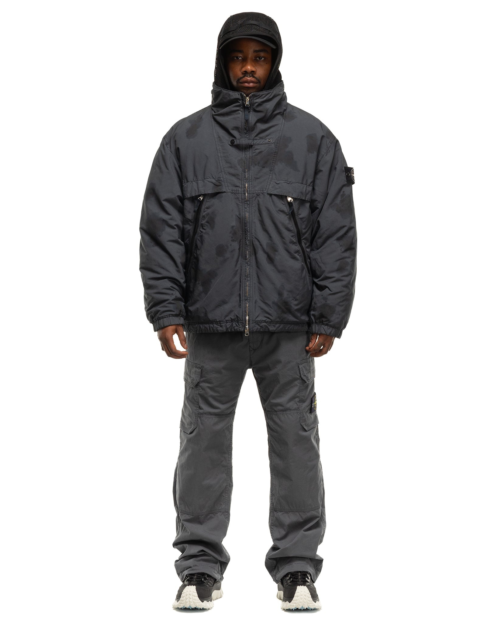 Stone Island Hand Colouring On David-TC Down Jacket Lead Stone Island Hand Colouring On David-TC Down Jacket Lead