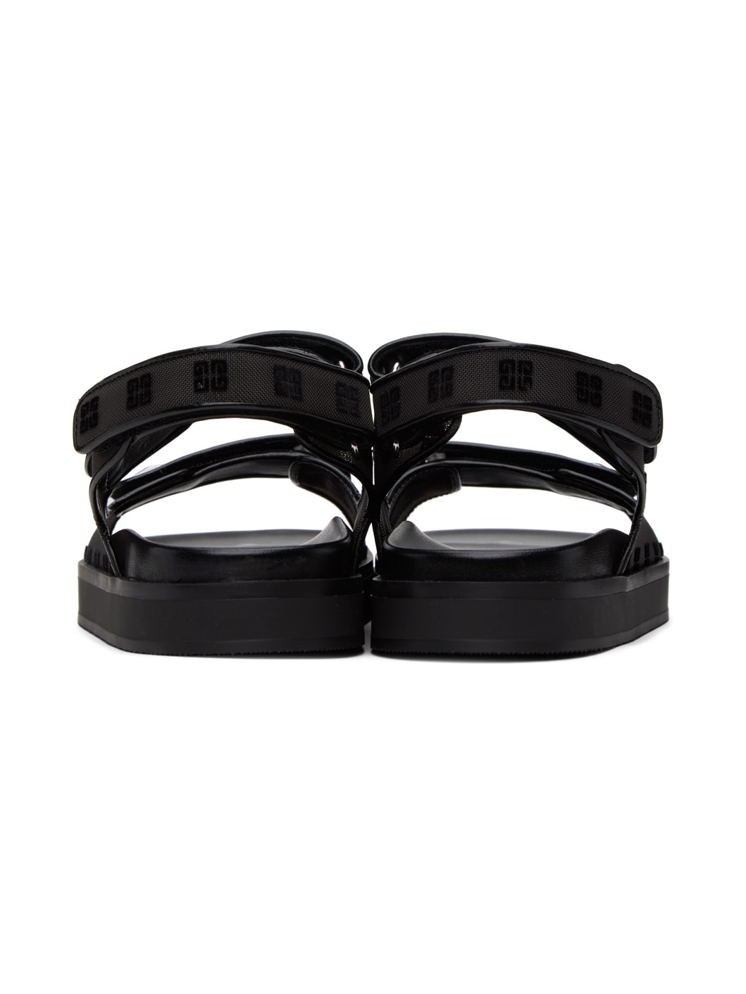 Black Strap Sandals - 2