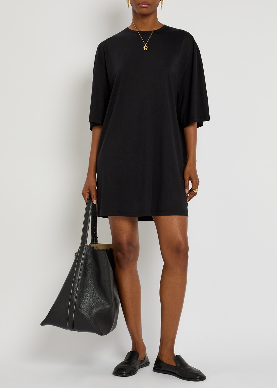 Toteme Lyocell-blend Mini T-shirt Dress - 4