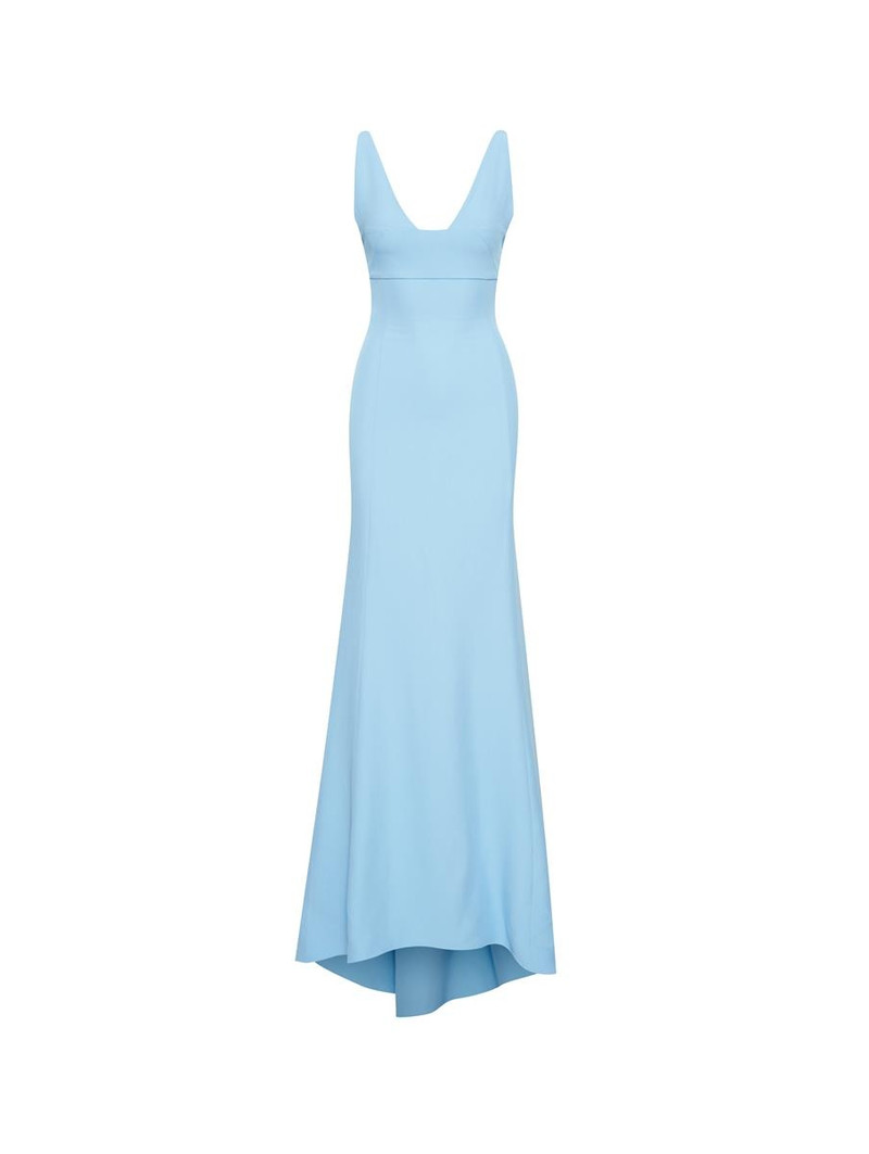 V-NECK CADY PEASANTE GOWN 1