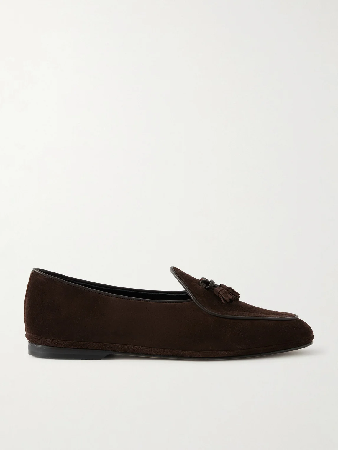 Marphy Tasselled Leather-Trimmed Suede Loafers - 1