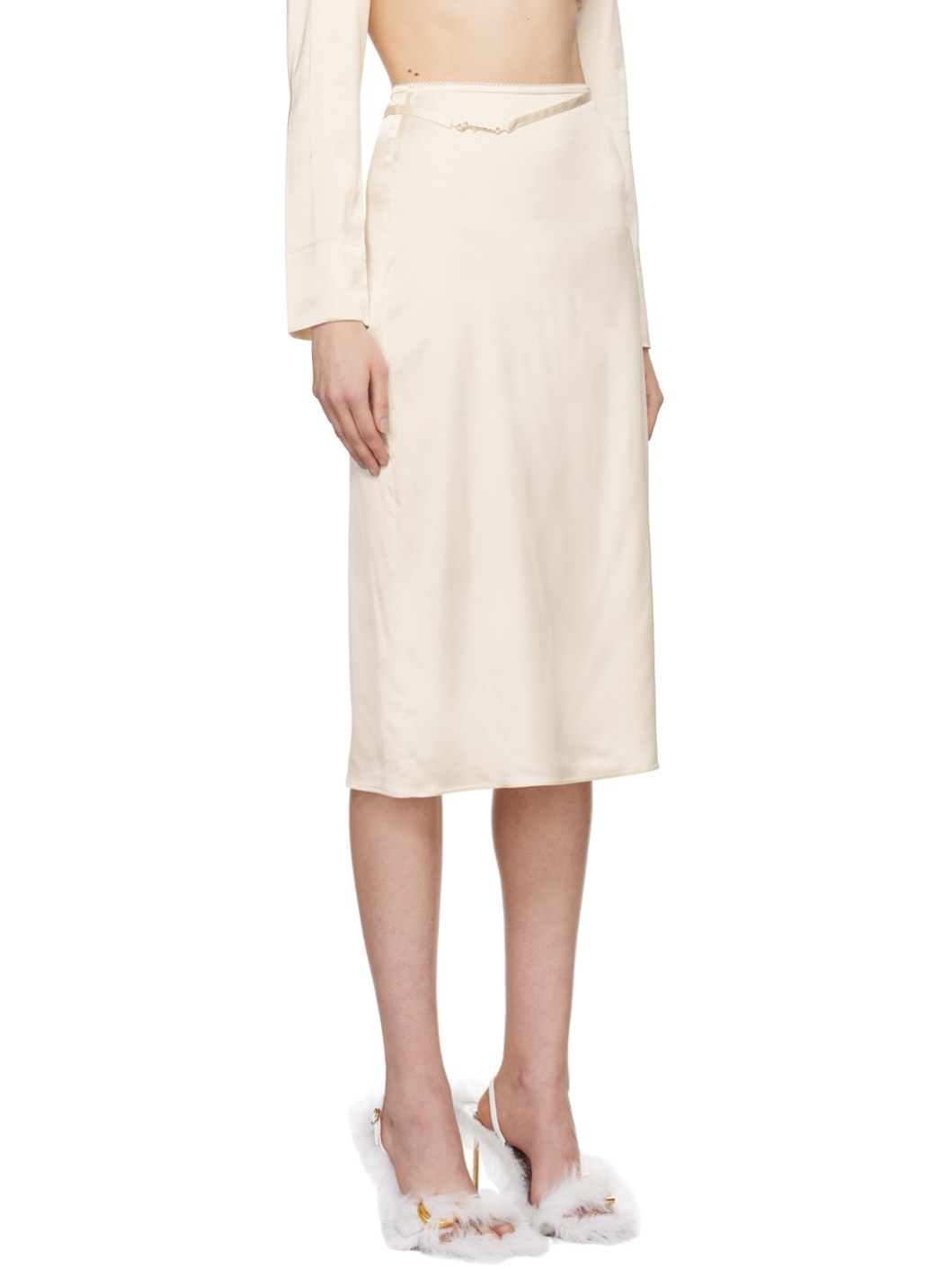 Off-White Le Papier 'La Jupe Notte' Midi Skirt - 2