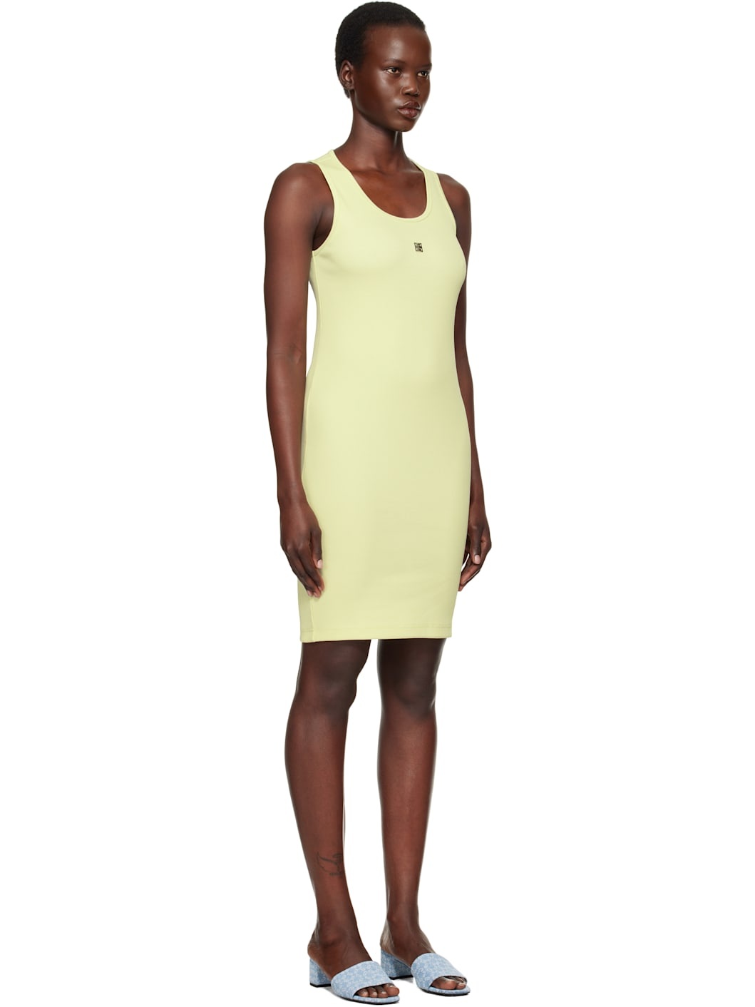 Green 4G Tank Minidress - 2