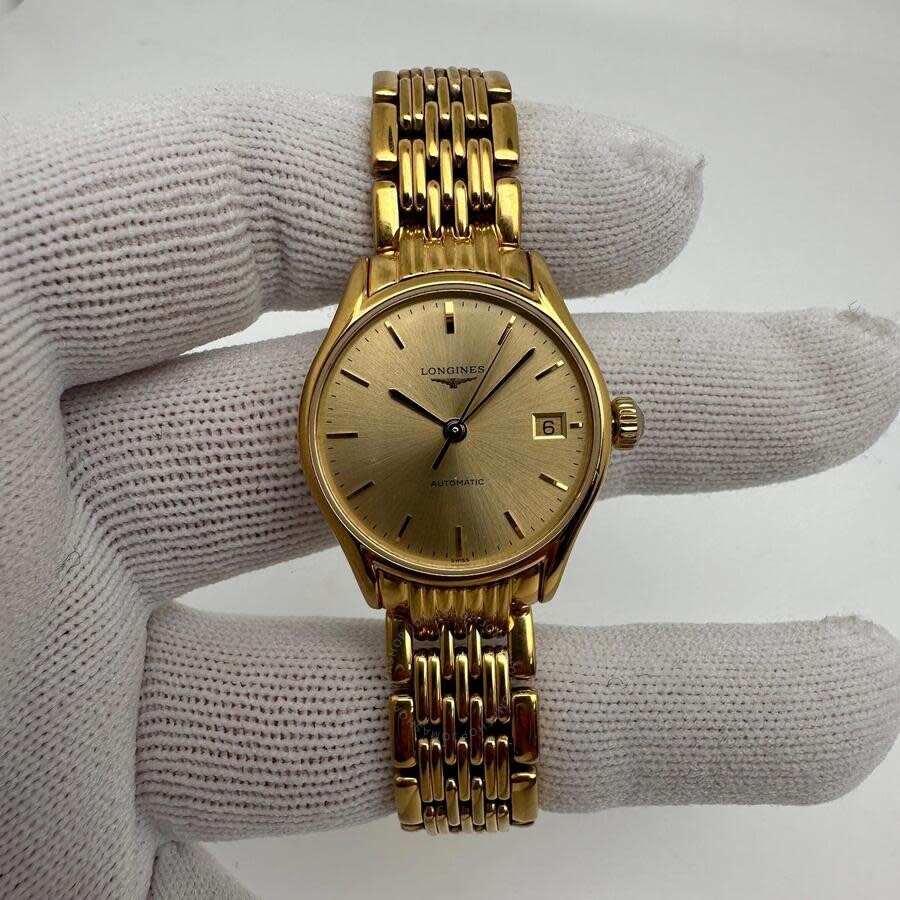 Pre-owned Longines Longines Lyre Champagne Dial Ladies Watch L4.360.2.32.8 - 2