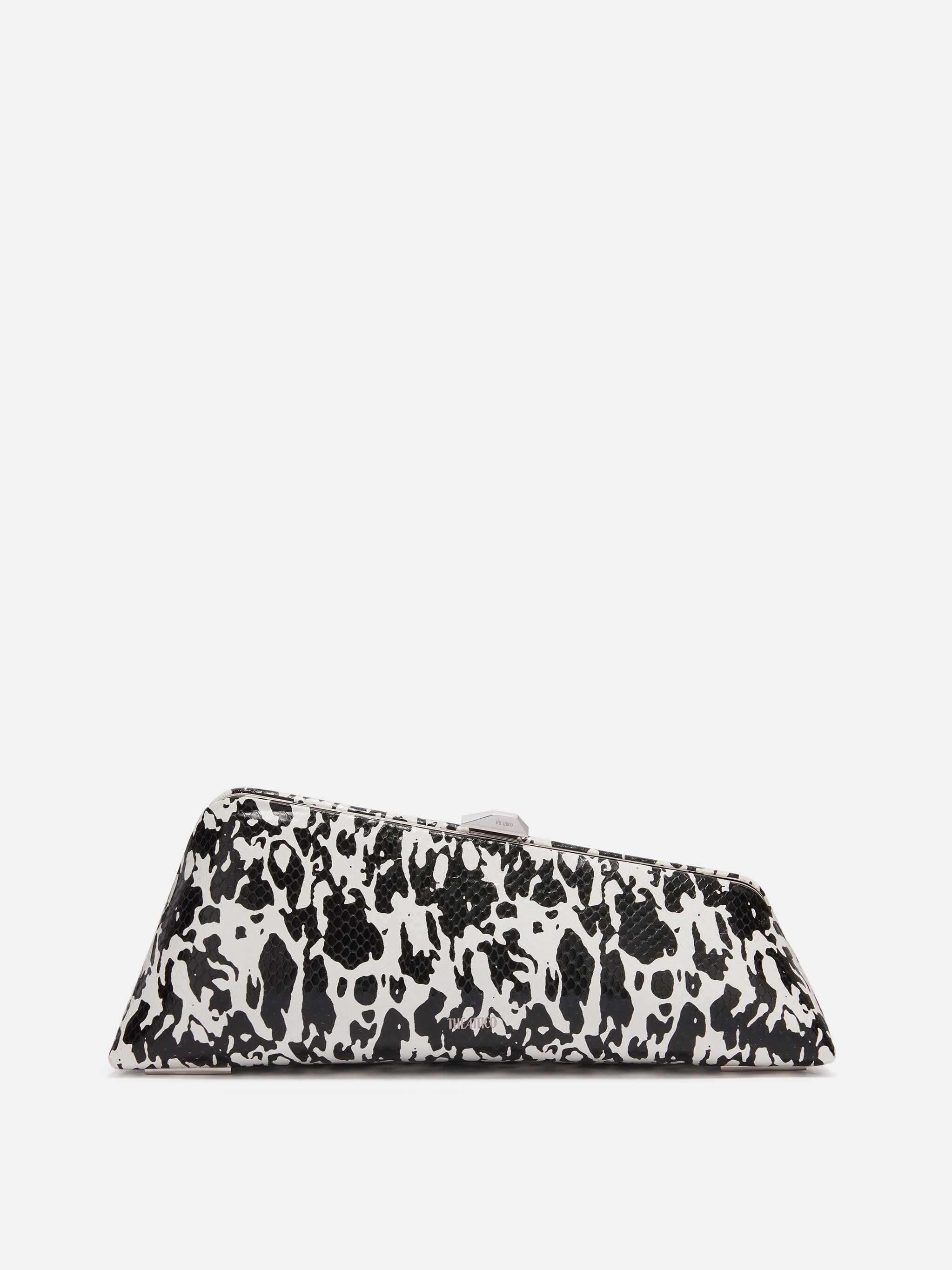 ''LONG NIGHT'' BLACK AND WHITE MAXI CLUTCH - 1