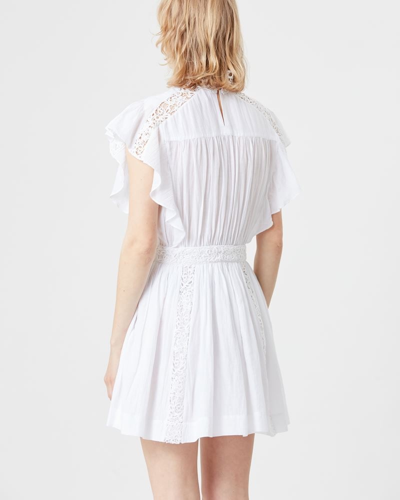 GISELE LACY COTTON MINI DRESS - 5