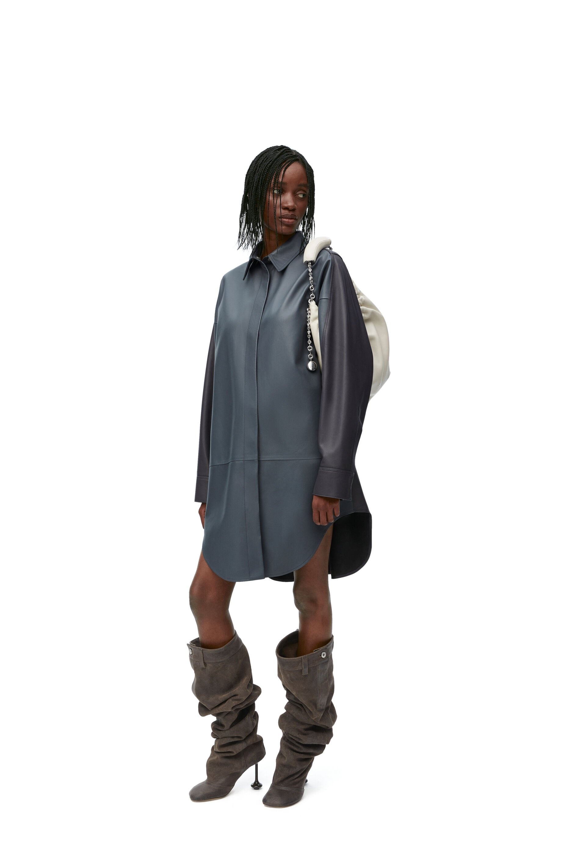 Overshirt in nappa lambskin - 2