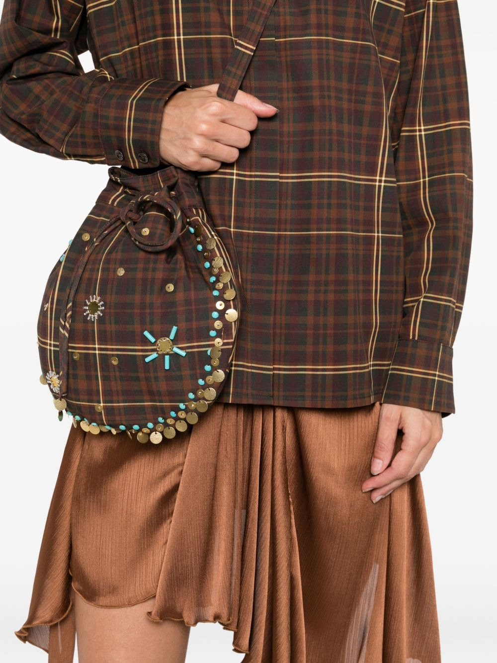 Athelia checked embellished top - 5