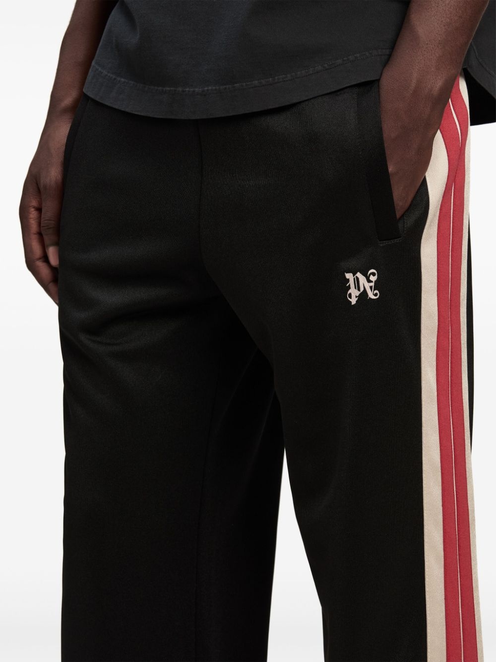monogram-embroidered track pants - 6