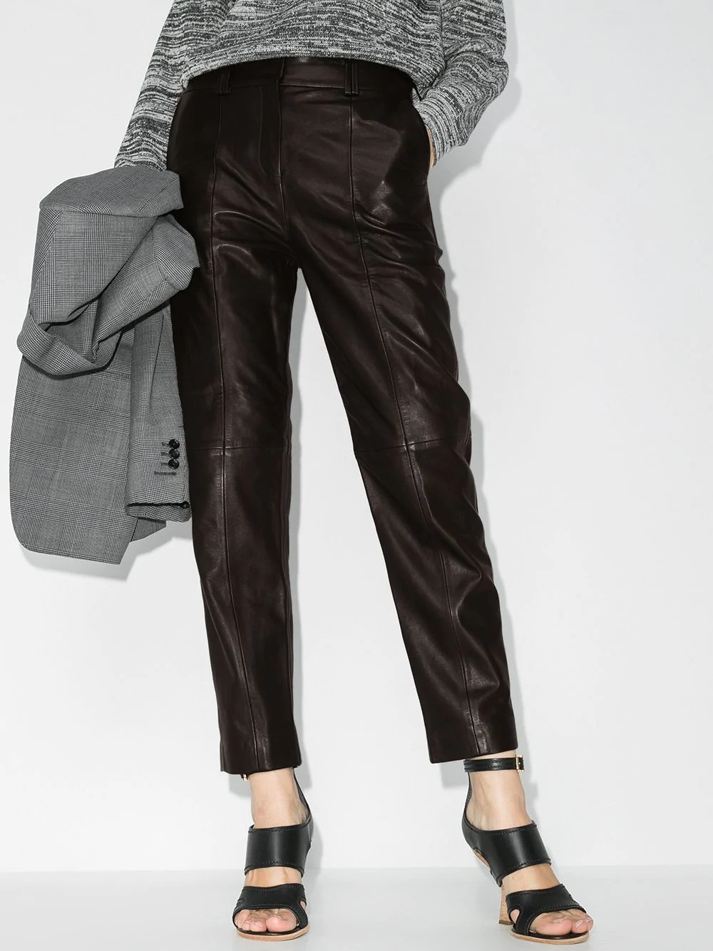 high-waist straight-leg trousers - 2