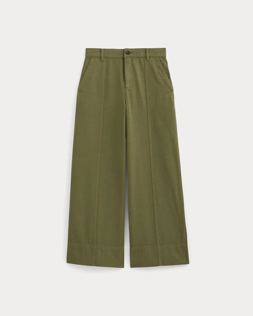 SEAMED WIDE-LEG PANT - 1