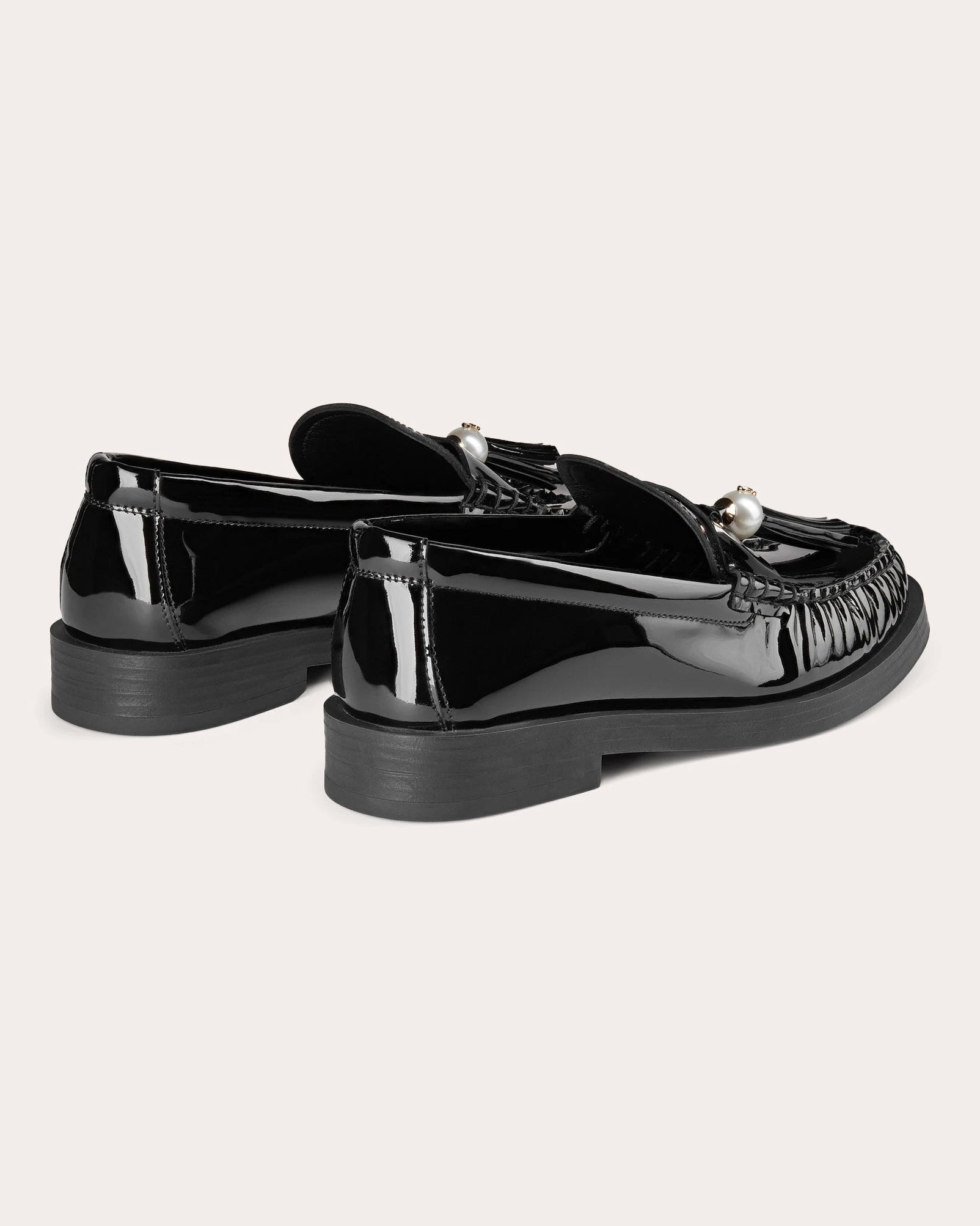 Addie Embellished Tasseled Patent-Leather Loafer - 5