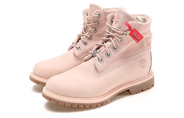 (WMNS) Timberland 6 Inch Tagged Boots 'Pale Pink' A1W3DK28 - 3