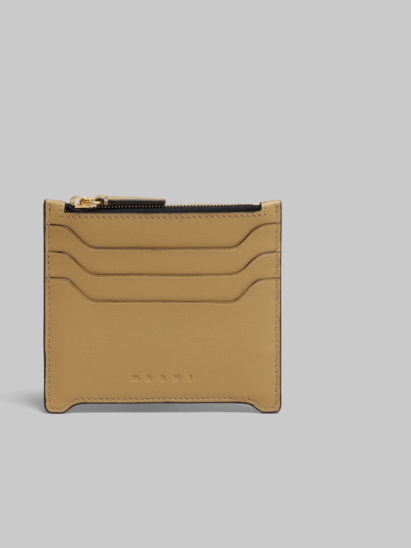 BEIGE LEATHER TRUNKAROO CARD CASE - 4