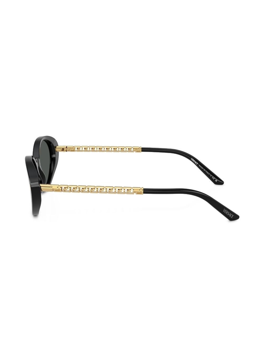 Greca-detail cat eye-frame sunglasses - 3
