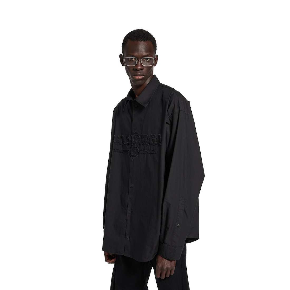 Men's New Year Series 25 - Minimal Shirt Oversized in Black - 5
