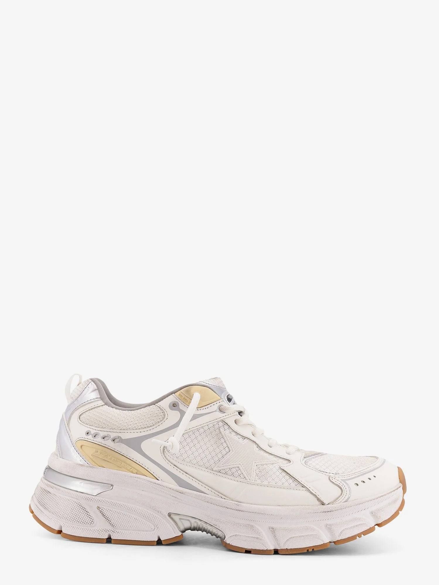 Golden Goose Deluxe Brand Lightstar Mesh Sneakers With Leather Inserts - 1