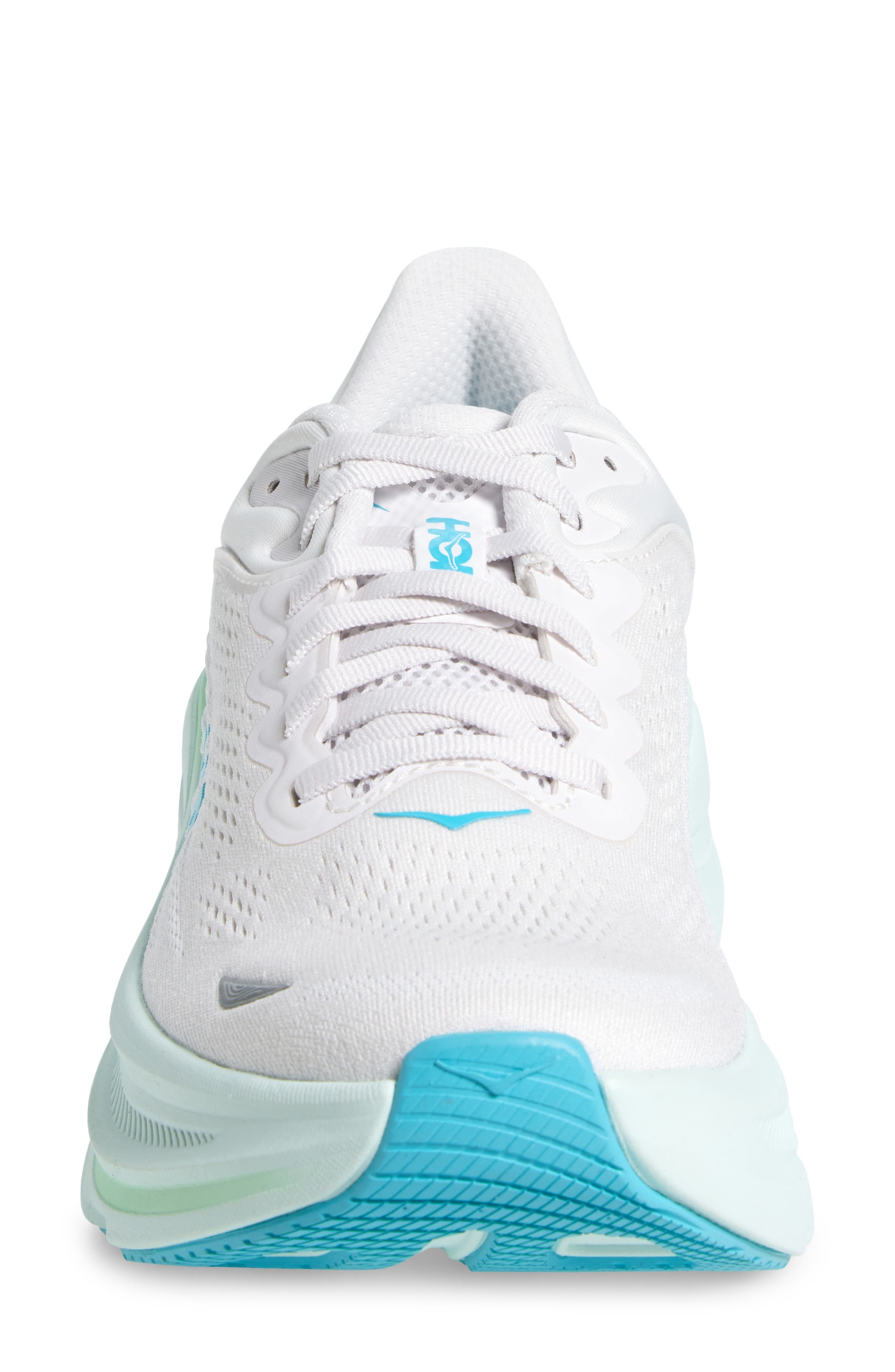 HOKA Bondi 9 Running Shoe in Frost /Cielo Blue at Nordstrom - 4