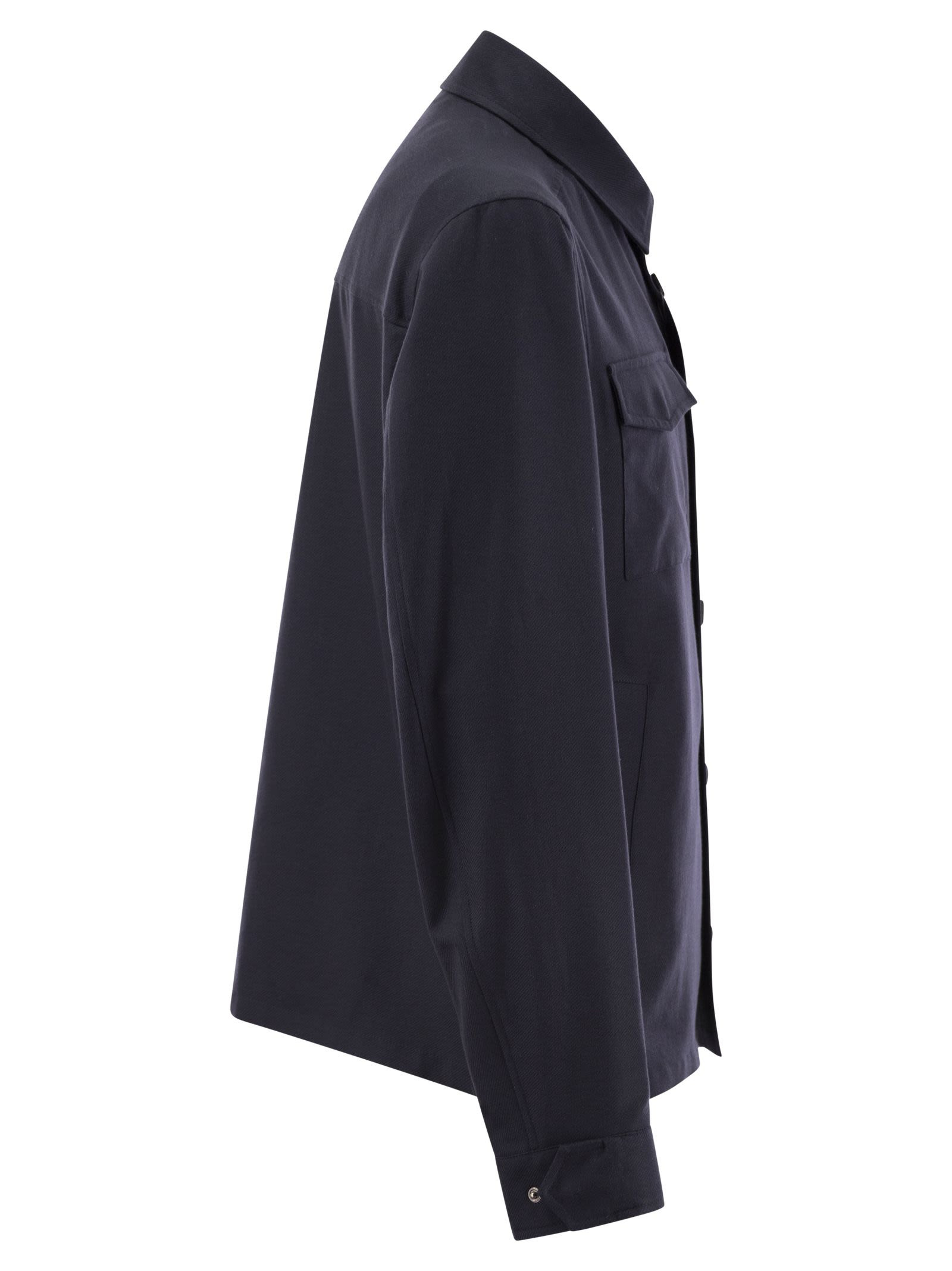 Herno Men Rain Cotton Cashmere Shirt - 3