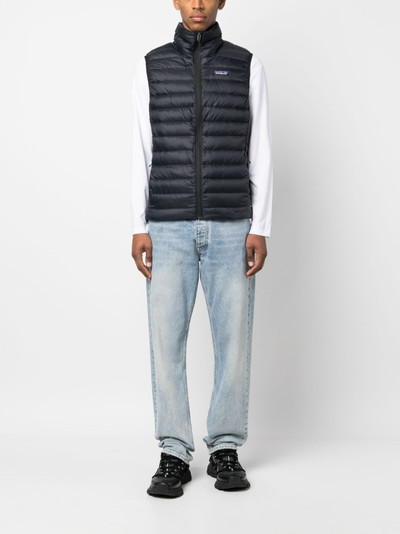 Patagonia logo-patch feather-down gilet outlook