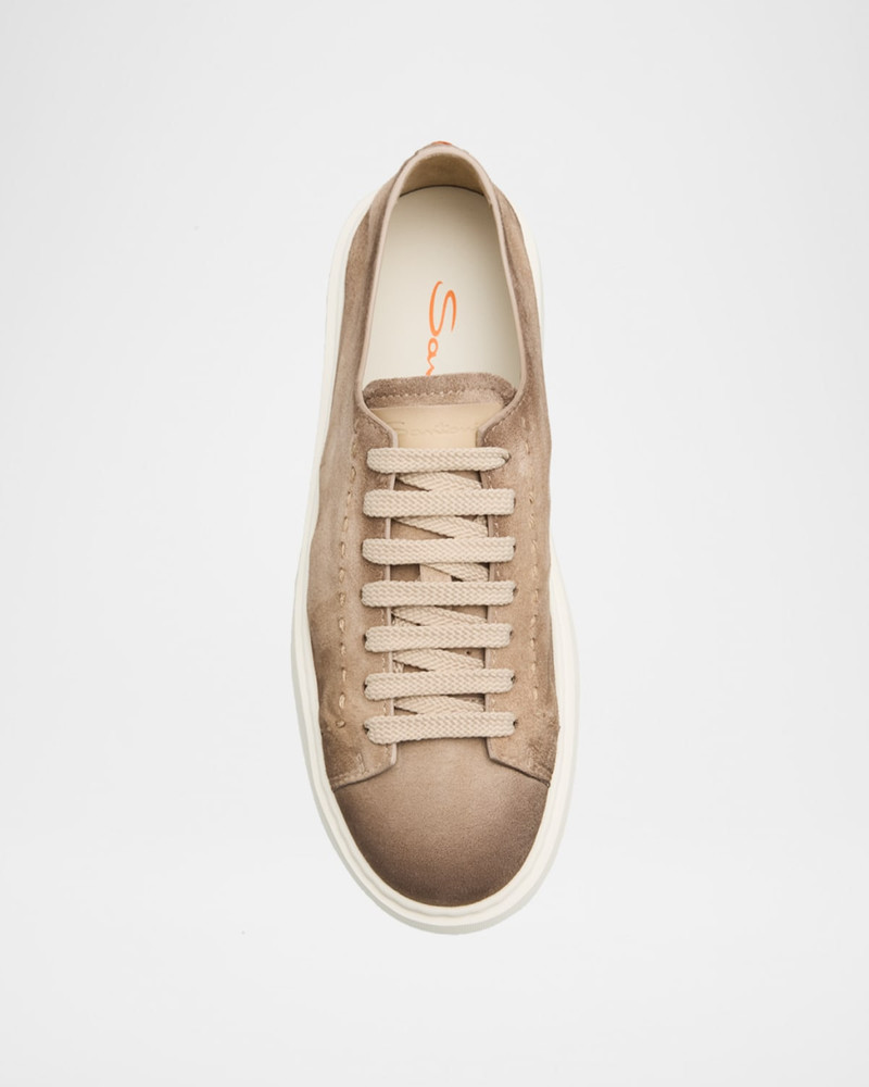Clean Icon Suede Low-Top Sneakers 4