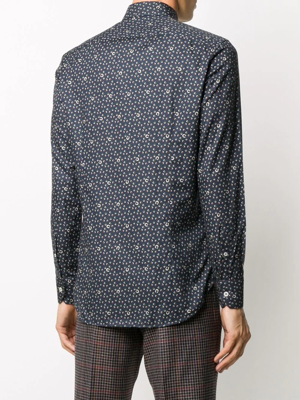 printed button-up shirt - 4