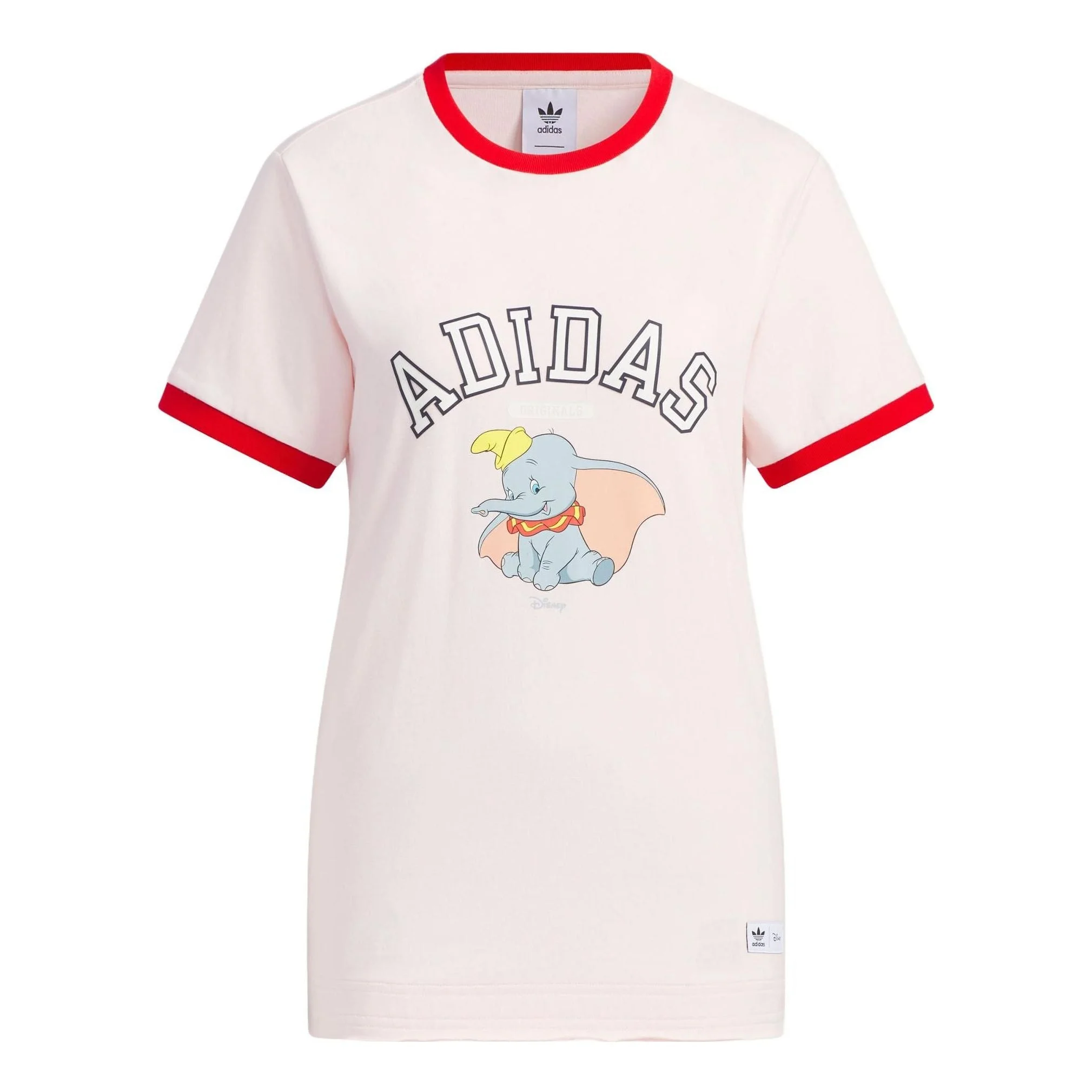 (WMNS) adidas originals x disney Logo T-Shirts 'Pink' IN1064 - 1