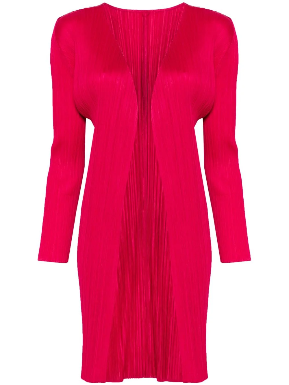 Pleats Please Issey Miyake Women Pleated Midi Cardigan - 1