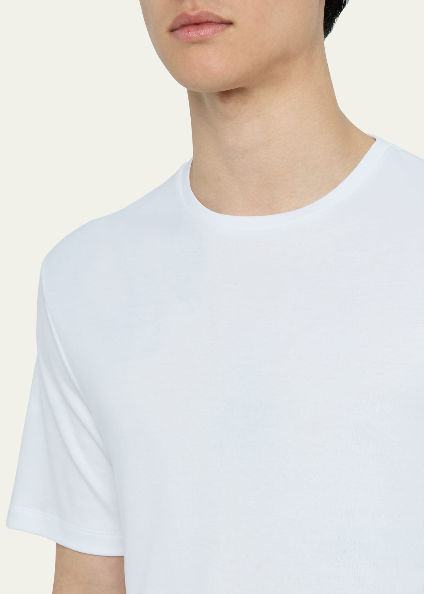 Men's Tremezzo Sea Island Cotton Crewneck T-Shirt - 5