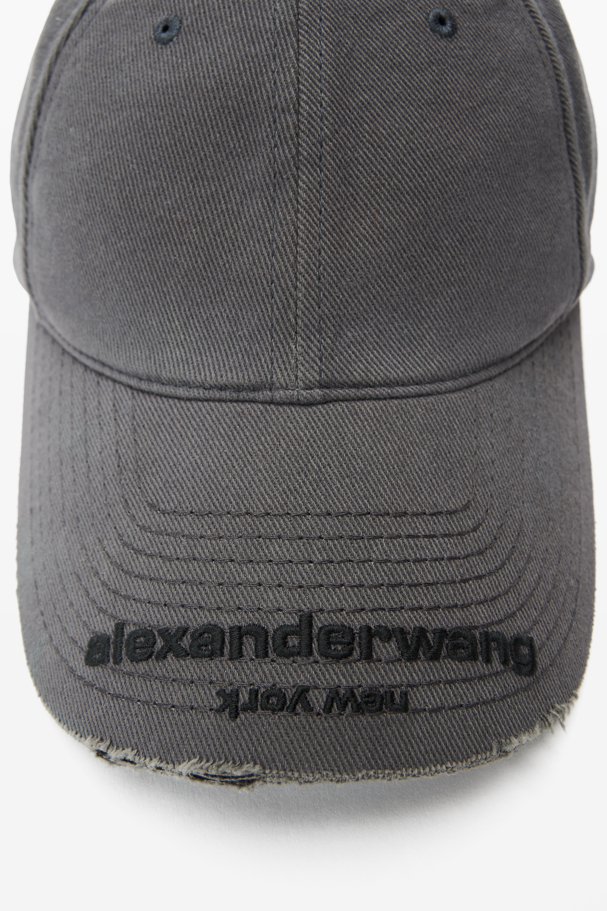 Distressed Logo Baseball Cap - 4