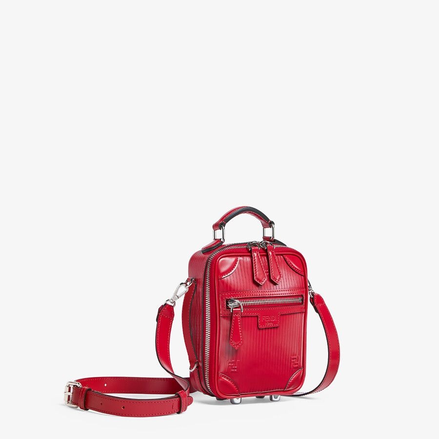 Red leather bag - 2