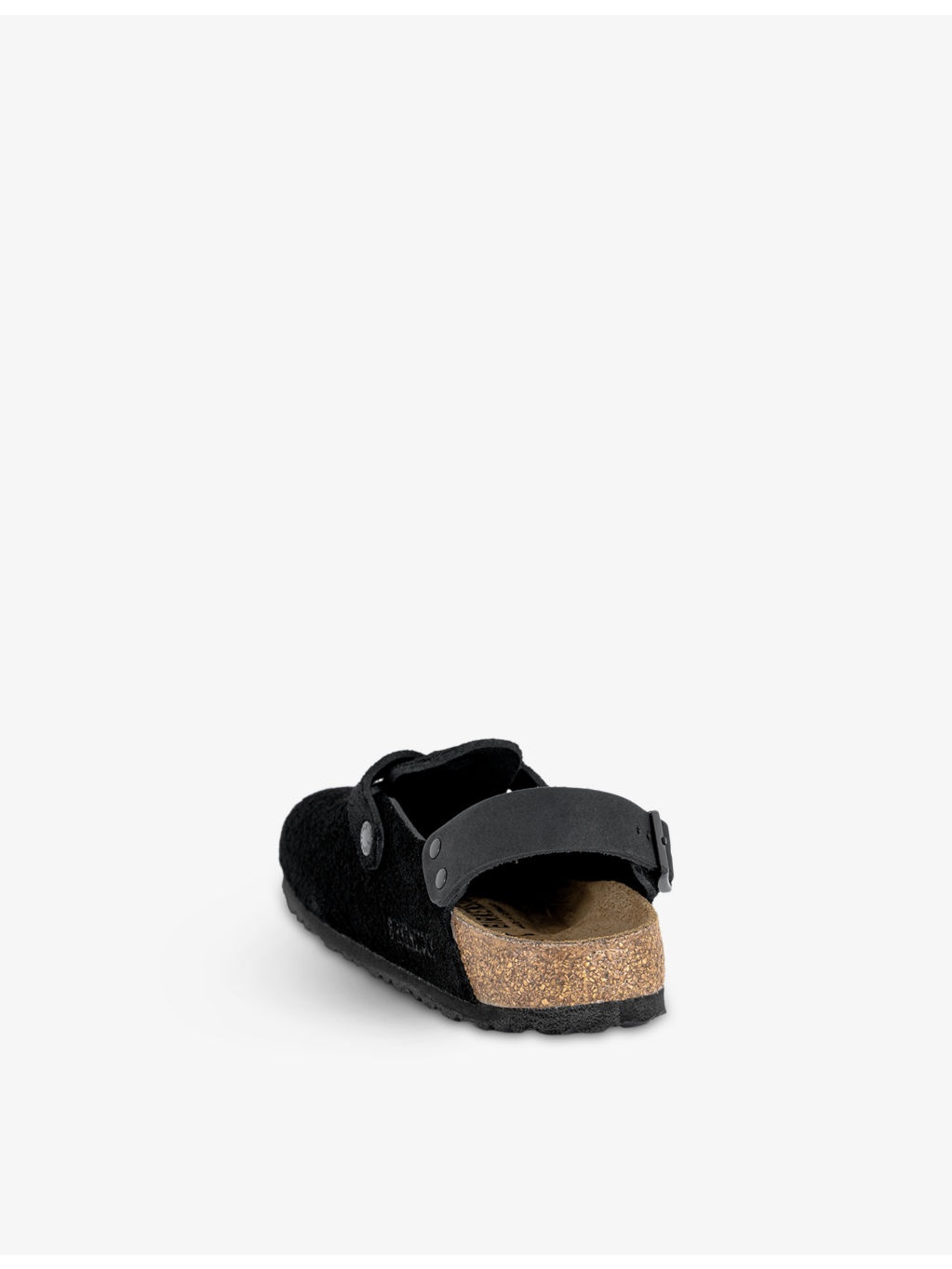 Tokio logo-embossed suede slingback clogs - 4