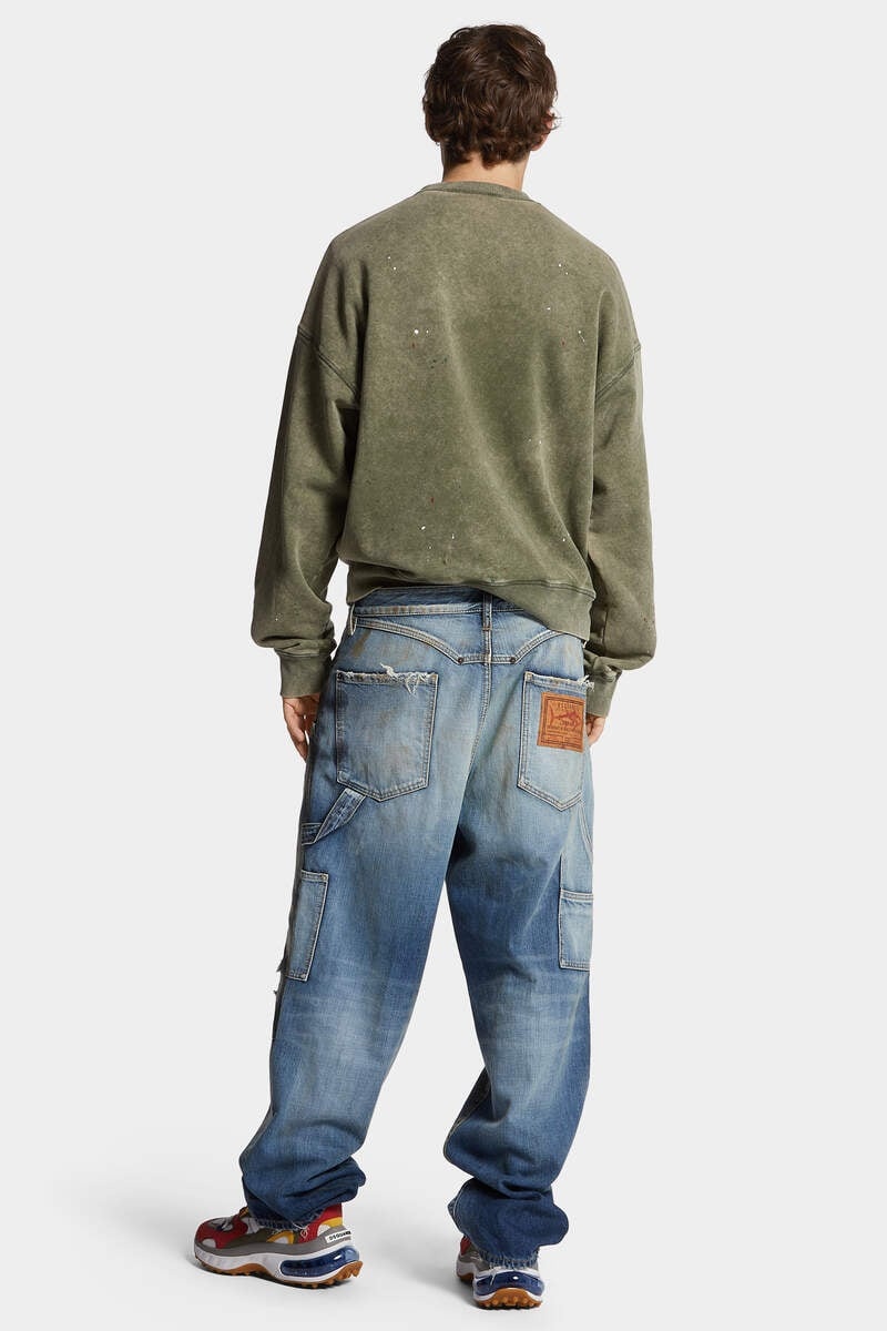 MEDIUM RUSTY NAIL WASH LOOSE CARPENTER JEANS - 4