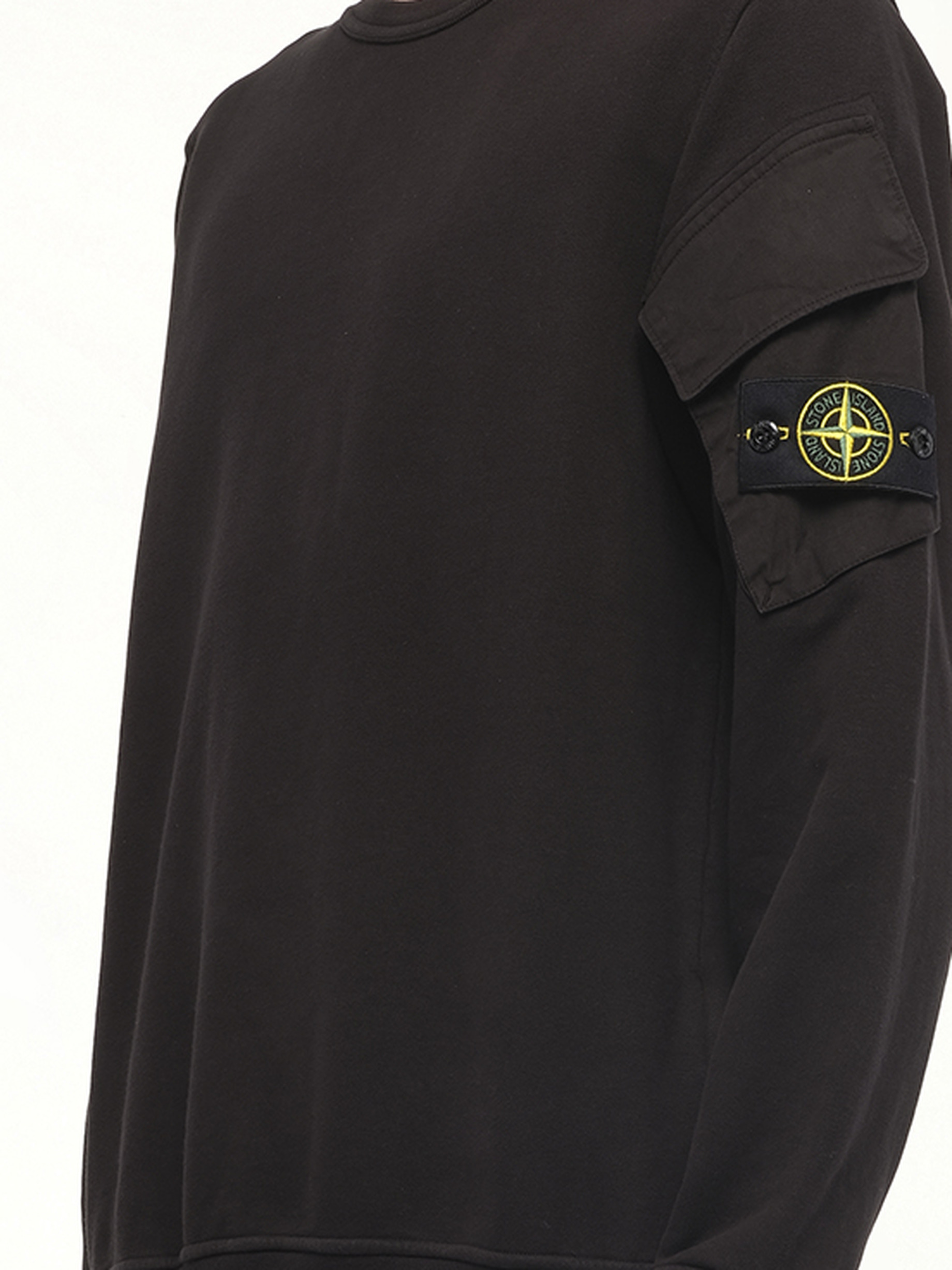 610000 Cotton Fleece Sweatshirt in Black - 3