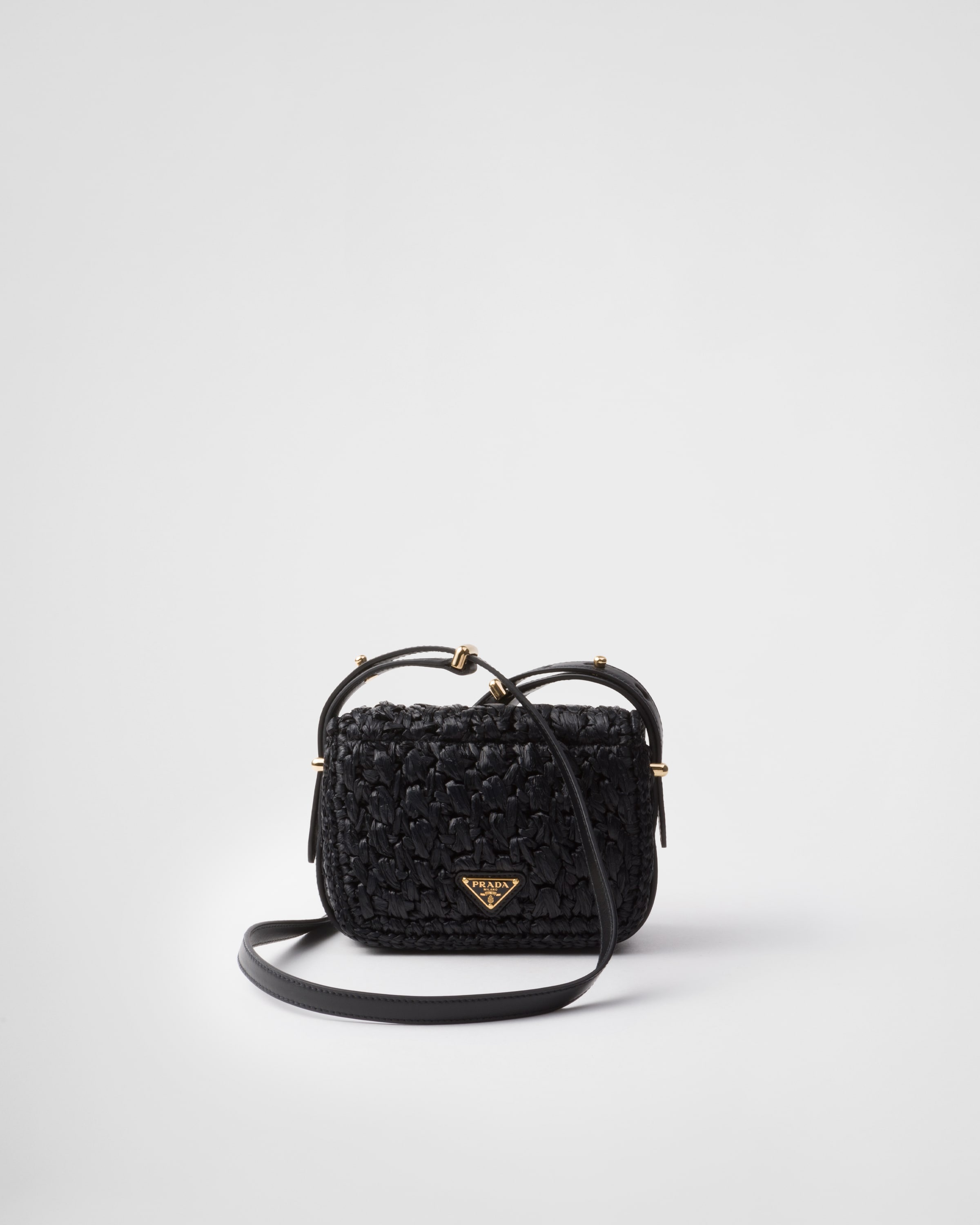 Crochet and leather shoulder bag - 3