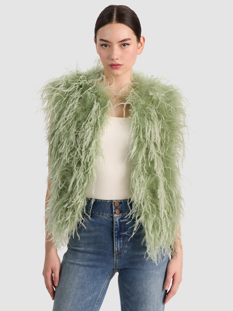 CHANDA FEATHERED VEST 2