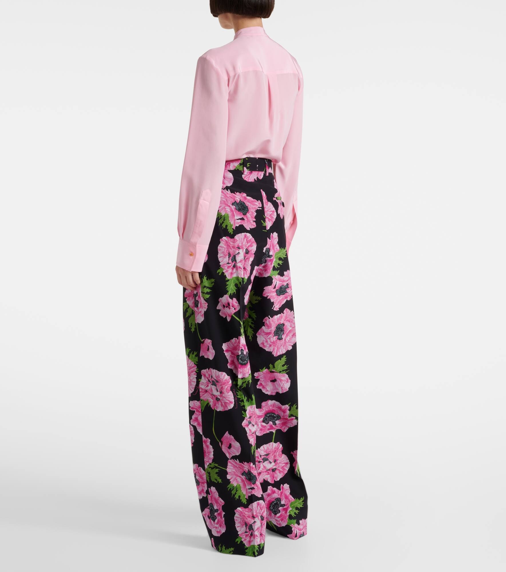 Poppy floral wide-leg pants - 3
