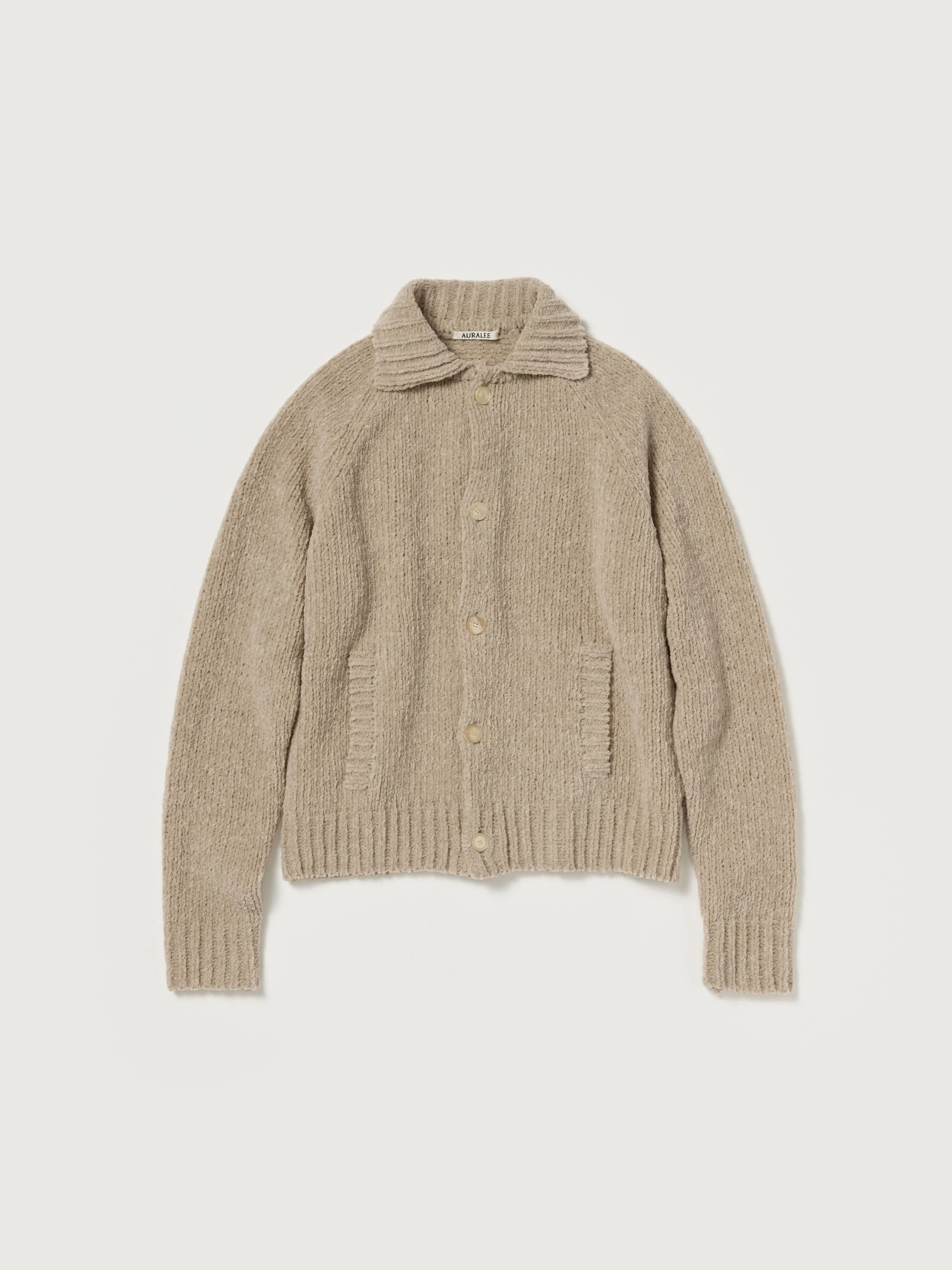 CASHMERE CHENILLE KNIT CARDIGAN - 1