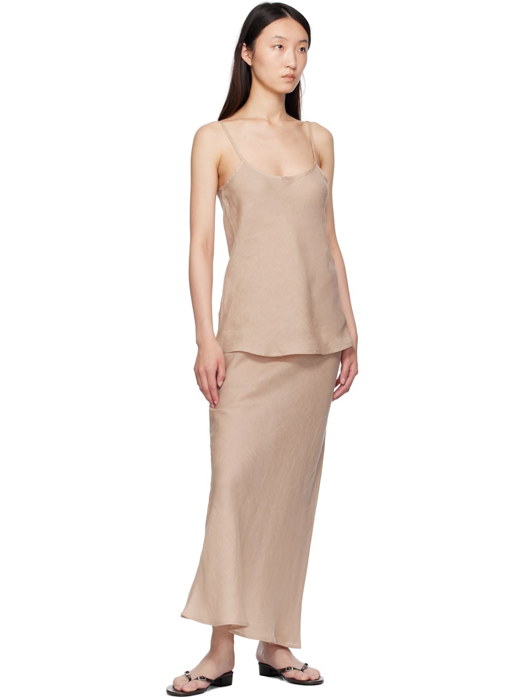Beige Dydine Maxi Skirt - 4