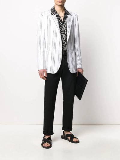 Dolce & Gabbana striped pattern blazer outlook